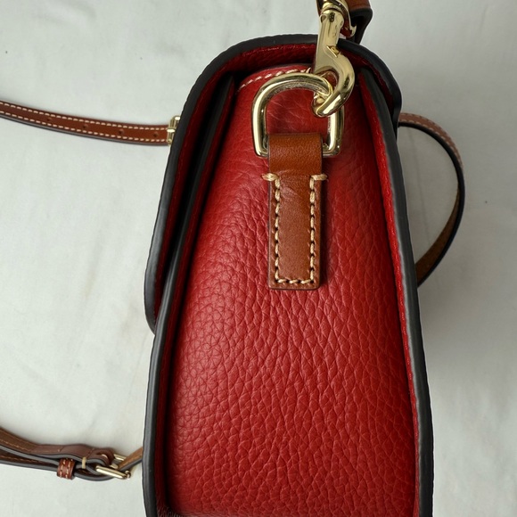 Dooney & Bourke Red Leather Crossbody Bag - Picture 6 of 9